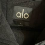Alo Yoga NWT Polar Fleece Cropped Wintry Mix Full Zip Jacket Black Size S Photo 8