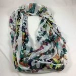 34” multi color design Cowl neck scarf Photo 1