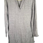 C&C California C & C California Womens 100% Linen Gray Long Sleeve Dress Tunic Size S Coastal Photo 0
