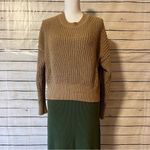 Banana Republic  Tiernan Relaxed Chunky Cotton Cropped Sweater Iced Latte Beige Photo 6
