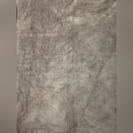 Ecru  Brown Suede Short Sleeve Shirt Photo 5