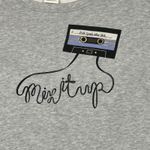 Kate Spade  Broome Street Sweatshirt Womens XS Mix It Up Cassette Tape Gray Crew Photo 1