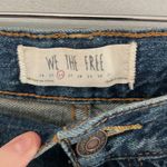 We The Free Denim Cutoff Shorts Distressed Frayed Hem Scarf Belt Blue Size 26 Photo 2