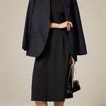 J.Crew Nadia Dress in Ponte Black Seamed Darted Size Small NWT Photo 2