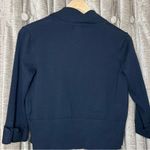 Premise  Studio Blue Cropped Open Front 3/4 Sleeve Cardigan Size Small Photo 8
