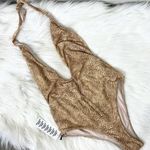 Urban Outfitters NWT Plunge Neckline Snakeskin One Piece Swimsuit Size L Photo 0