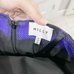 Milly Purple & Black Plaid Dress Photo 2