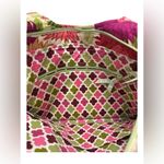 Vera Bradley  Pink and Green Patterned Tote Photo 6