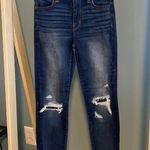 American Eagle  Size 0 Teen Girl Ripped Super Stretch Hi-Rise Jeggings Jeans Photo 0