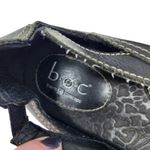 Boc Born Concept Black Leather Strappy Slip On Flats Mary Jane Shoes Size 7.5M Photo 4