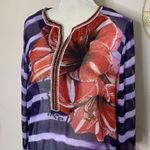 Desigual • estrella embellished floral swim coverup tunic Photo 73