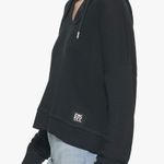 DKNY NWT Jeans Women's Hooded Waffle Top Jacket Photo 2