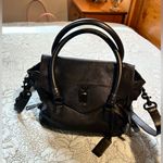 JOY GRYSON Nyla Black Pebbled Leather Satchel Crossbody 💛 Photo 2