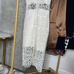 EXPRESS Rare Ivory Crocheted Lace Midi Dress Photo 12