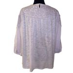 💖J. Jill Women’s Pale Orchid Crochet Sz Large Blouse✨ Purple Photo 2