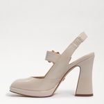 Sam Edelman Cream Block Heel JILDIE SLINGBACK MARY JANE PUMP Size 9.5 Photo 2