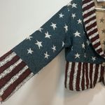 Sugar Street Weavers Womens Jacket Medium Tapestry Tweed Flag America USA July Photo 3