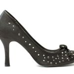 Wild Diva Black Studded Court Pumps Photo 2