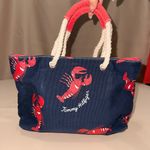Tommy Hilfiger Tommy Hilfigire Navy and Red Lobster Print Small Tote Bag Photo 5