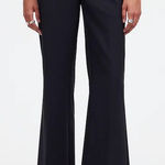 Madewell NWT  Kick Out Crop Pants in Wool-Blend Twill in Black - Size 4 Photo 0