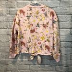 Cinq à Sept Cinq A Sept Sz Small Parker Sakura Floral Tie-Dye Pullover Sweatshirt Knot Front Photo 11