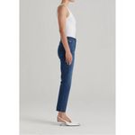 Edwin Bree Midrise Straight Raw Hem Deja Blue Wash Jeans Size 28 Photo 2