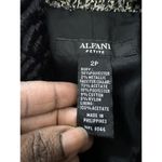 Alfani Petite Women's Blazer Sz 2P Tweed Belted Removable Collar Cropped Jacket Photo 14