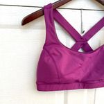 Lululemon Womens Sports Bra Shape Me Berry Purple Mesh Athletic 10 Photo 3