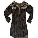 Anthropologie $138 Holding Horses S Mojave Smocked Peasant Mini Dress Black Photo 2