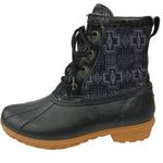 Pendleton  Womens Black Harding Print Waterproof Western Duck Boots Booties 6 Photo 0