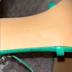Emerald Green Suede High Heel Sandals with Straps Size 8.5 Photo 4