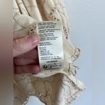 Free People  Cream Floral Embroidered Top June top in Ecru Photo 5