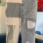 Ashley Stewart New  Womens Blue Denim Soft STRETCH Patchwork Jeans  Plus Size 18 Photo 0