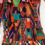 Farm Rio Tropical Shades size large new smocked long sleeve dress mixed midi mul Photo 8
