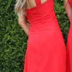 Red Bridesmaid Dress Size 2 Photo 3
