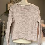 Yet Again  Sweater Mocha Textured Crewneck Womens Smsll Photo 7