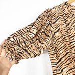 Faithfull the Brand Marie Louise Midi Dress Medium Wyldie Tiger Animal Print Photo 9