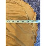 Free People  Mustard Yellow Ribbed Open V Back XS Oversize Loose Fit Photo 6
