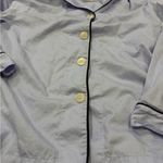 Light Blue Pajama Top with navy Accents Size XS Photo 2
