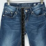 Miss Me  Jegging Jeans Womens 26x30 JE1051GR Skinny Bling Rhinestone Embroidered Photo 9