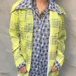 Yellow Plaid Two Piece Jacket With Geometric Lining Size undefined Photo 0