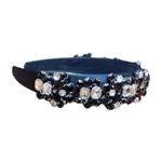 Embellished Black Jeweled Statement Headband Photo 1
