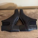 Jack Rogers  Pippa waterproof Black Leather Ankle Boots Booties Sz 7.5 Block Heel Photo 7