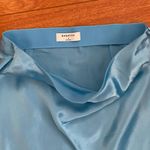 Aritzia Babaton Satin Silk Slip Blue Mini Skirt Photo 3