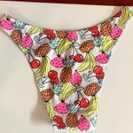 Zuliana Size Small Cherry 🍒 Fruit 🍎 Hi Waist Bikini Bottom. White Photo 2