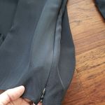 St. John  Blk 100% Silk Chic Feminine Workcore Trendy Professional Blouse Size 12 Photo 2