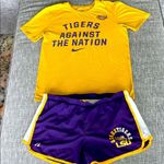 Nike  LSU Gold Athletic Tee (S) and shorts (M) Photo 0