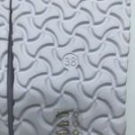 Viva Womens Sandals Rubber Slide Slip On Thong Buckle White Size 38 US 7 Photo 4