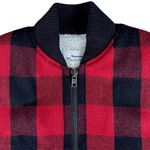 Madewell EUC  Buffalo Plaid Sherpa Lined Zip Front Vest Size XS Photo 2