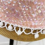 Stephen Chu Vintage Sequin Beaded Sleeveless Sweater Top Pink Large Pink Photo 11